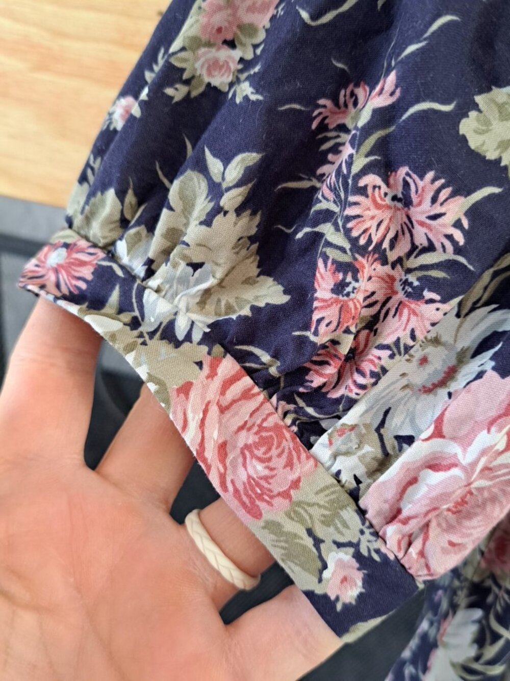 Laura Ashley Vintage Girls Size 7 8 Years Floral Tent Dress Midi Collar... - Picture 6 of 15